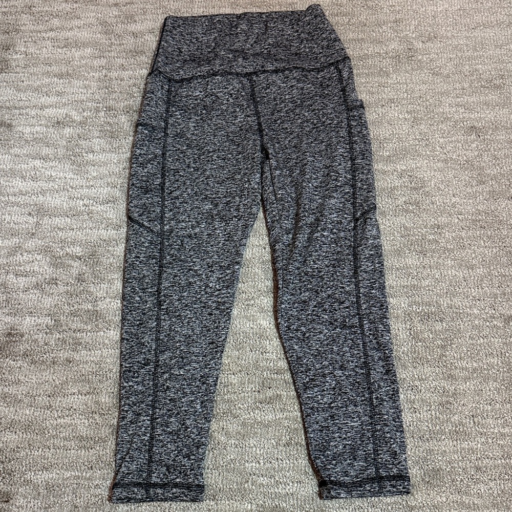 High-Waisted Gray Leggings